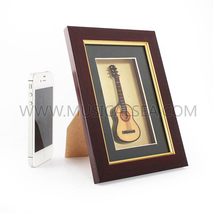 Mini guitar unique decorative photo frame and